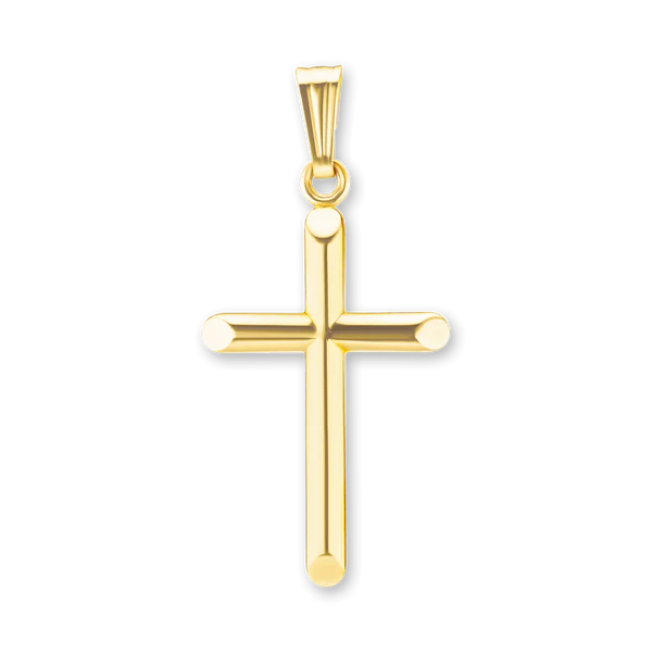 Domed Classic Cross Pendant
