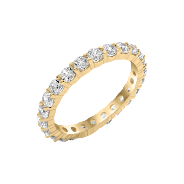 Natural Diamond Round Eternity Band