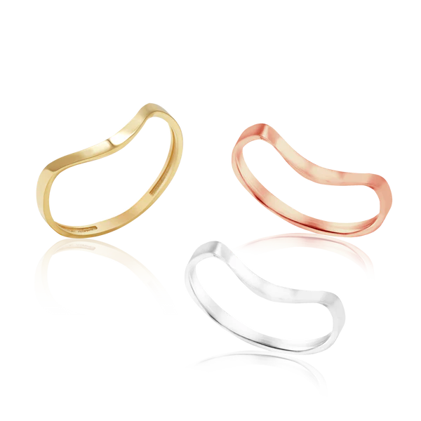 Thin Stackable Curved Ring