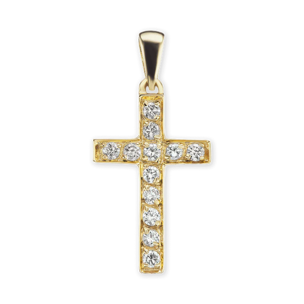 Classic Cross with Diamonds