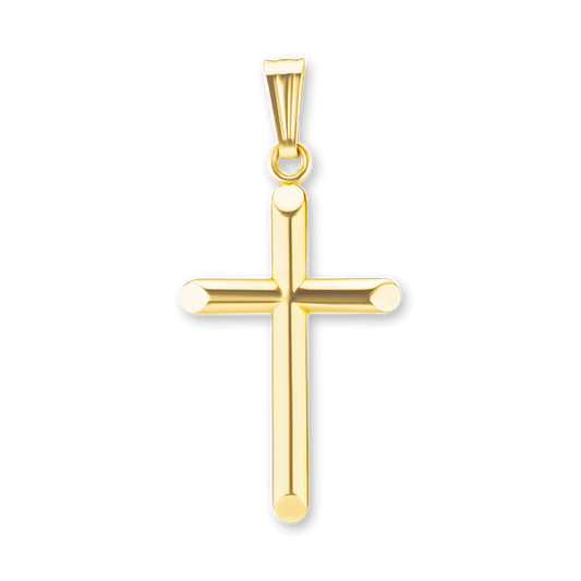 Domed Classic Cross Pendant