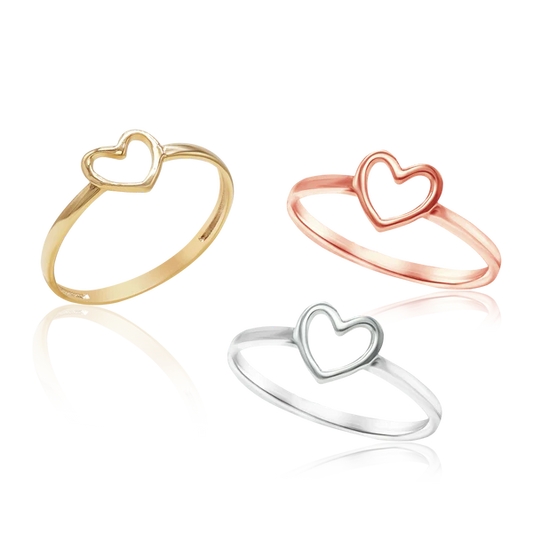 Stackable Open Heart Ring