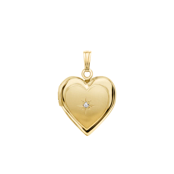 Heart Locket with Diamond