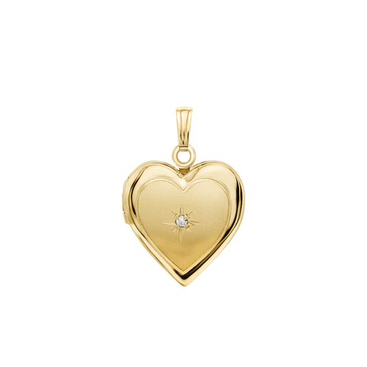 Heart Locket with Diamond