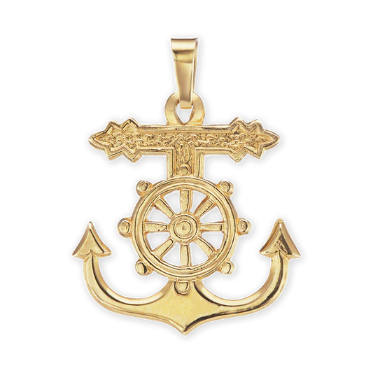 Mariner Anchor Cross Pendant