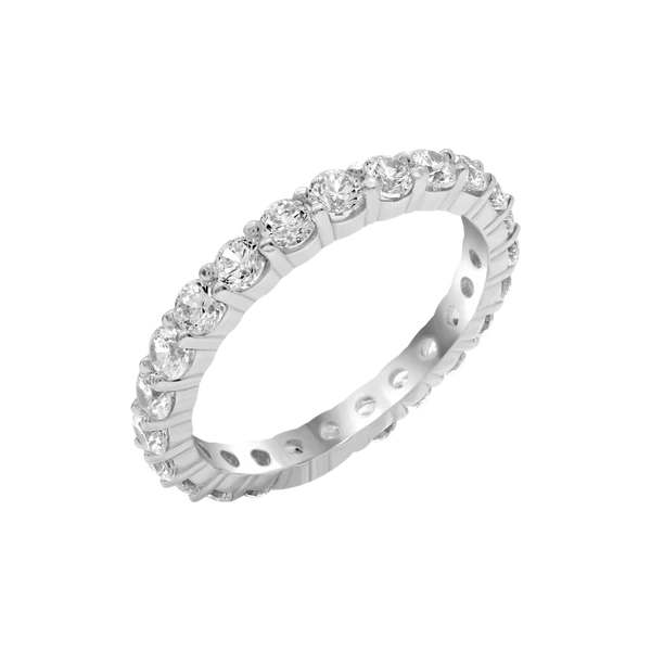 Natural Diamond Round Eternity Band