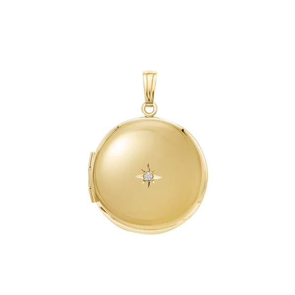 Round Locket with Diamond