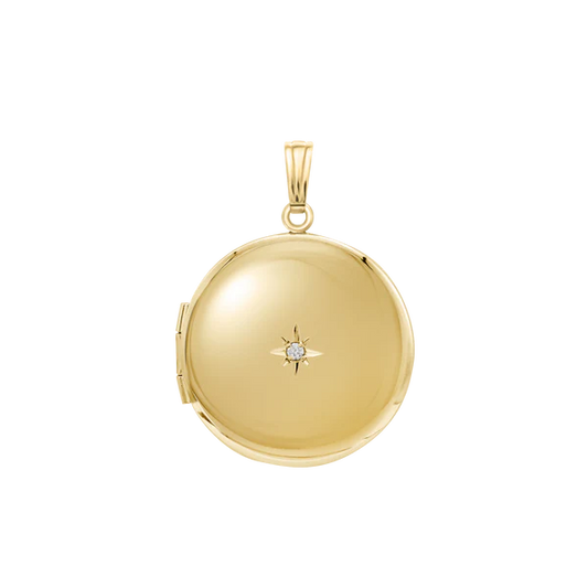 Round Locket with Diamond
