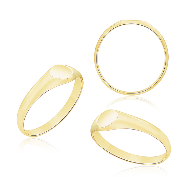 Round Signet Ring