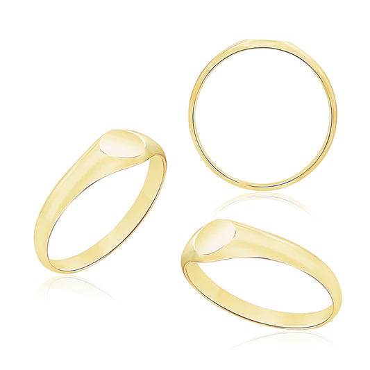 Round Signet Ring