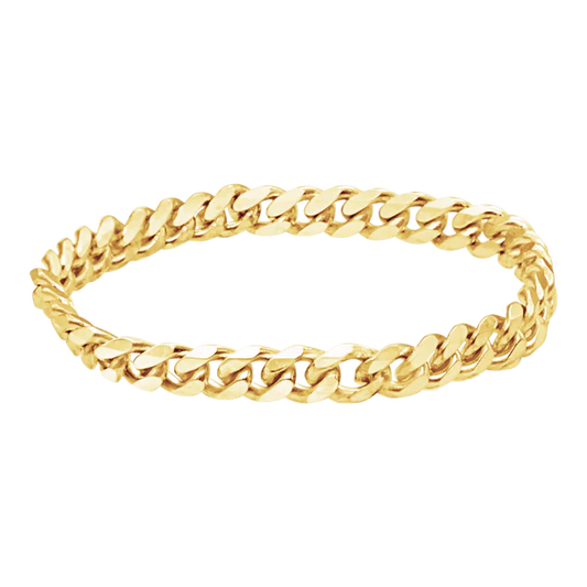 Loose Solid Cuban Curb Chain Ring