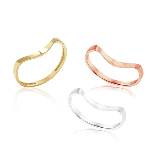 Thin Stackable Curved Ring